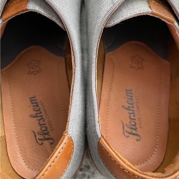 Florsheim Mens Grey Oxfords size 11.5 - Picture 4 of 7